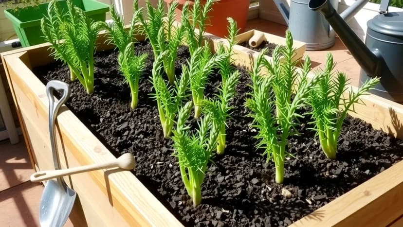 Odla sparris i pallkrage hemma